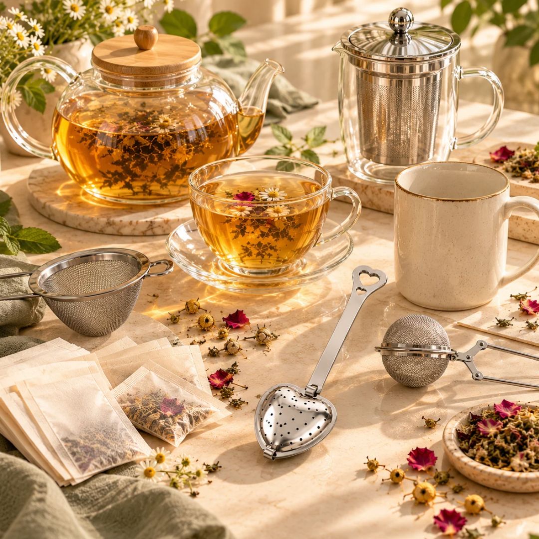 Tea accessories and infusers from The Tea Ritual collection by TEA LAB