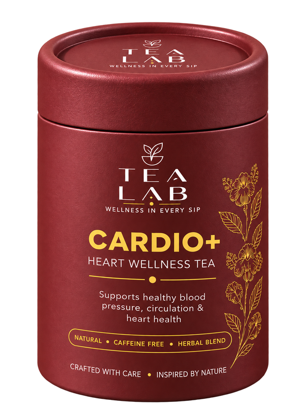 CARDIO+ heart wellness tea canister by Tea Lab Pakistan