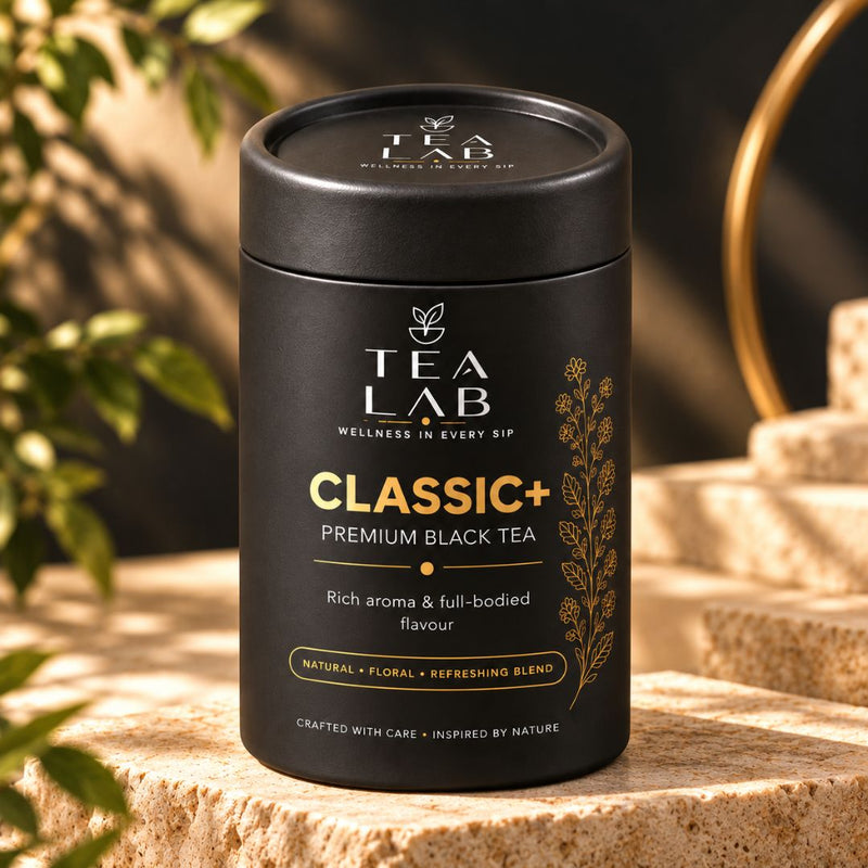 CLASSIC+ premium black tea, a CTC and orthodox blend from Tea Lab Pakistan